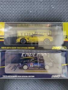 東京オートサロン2024　会場限定 INNO 1:64 ENDLESS R34 TOPSECRET R35