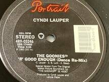 【80's】Cyndi Lauper / The Goonies 'R' Good Enough （1985、12 Inch Single、US盤、Dance Re-Mix、Dub Version、Arthur Baker）_画像2