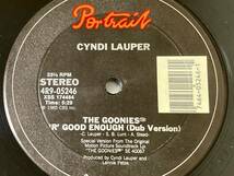 【80's】Cyndi Lauper / The Goonies 'R' Good Enough （1985、12 Inch Single、US盤、Dance Re-Mix、Dub Version、Arthur Baker）_画像3