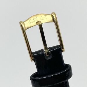 CITIZEN EXCEED 腕時計 バーインデックス クォーツ quartz 3針 ラメベゼル ゴールド ブラック 金 黒 シチズン エクシード D94の画像7