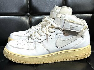 ナイキ エアフォース1 ミッド 27.5cm ホワイト 白 NIKE AIR FORCE1 MID