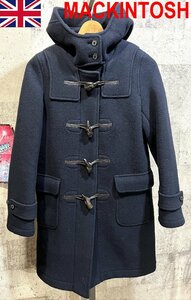 送料込 レディース スコットランド製 マッキントッシュ 高級 ダッフルコート 紺 34 ネイビー MACKINTOSH