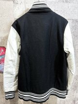 Halfman 定価43780円 袖レザー スタジャン L スタジアムジャンパー ハーフマン METAL GOTHICS STADIUM JACKET_画像5