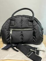 本物 保証カードあり 極上美品 PRADA プラダ BL0886 TESSUTO BOMBER NERO_画像6