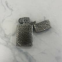 1スタ【着火未確認】zippo ジッポー STERLING SILVER ハンマートーン スターリングシルバー 2004 中古_画像7