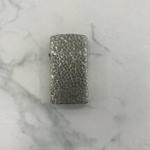 1スタ【着火未確認】zippo ジッポー STERLING SILVER ハンマートーン スターリングシルバー 2004 中古_画像2