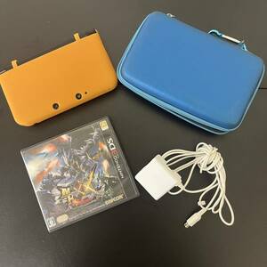 1スタ【稼動品】任天堂 Nintendo 3DS LL ブラック 本体 モンスターハンターダブルクロス 付き