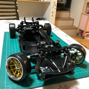 タミヤTT-02 RWD仕様MRCコンバージョン組込みBナックル加工済みアルミFアクスル仕様新品部品組立車