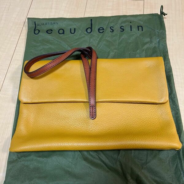 beau dessin ボーデッサン レザークラッチバッグ 未使用品