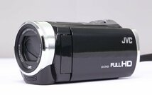 【 極美品 | 動作保証 】 JVC デジタルビデオカメラ Everio GZ-E108 クリアブラック 【 純正の大容量バッテリーパック 追加付属 】_画像3