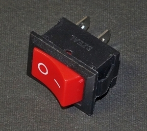 小型ロッカースイッチ 21×15mm 赤 レッド 2pin ON-OFF 1回路 要半田付け 波動/シーソー 電源スイッチの補修などに DIY