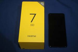 ## realme 7 5G RMX2111 6GB RAM 128GB ROM (ブルー、美品、海外版SIMフリー) ##