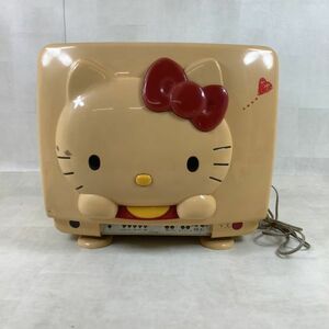 B1076【佐川】【通電のみ確認】 サンリオ HELLO KITTY／ハローキティ テレビ C-14KTY. ブラウン管. 1990年製. 当時物