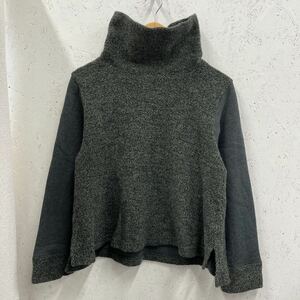 【美品】 あ39 Lucruca ルクルカ タートルネックニット 38 未使用 ウール入 グリーン 緑 おしゃれ 冬服 お得