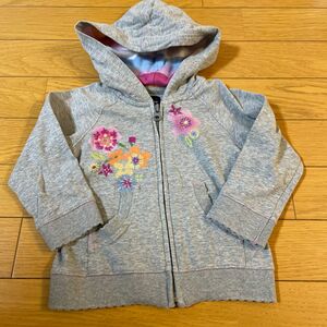 baby Gap ジップアップパーカー パーカー ギャップ 80 花柄