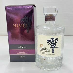 E276641(022)-631/TM3000　響17年　空き瓶　HIBIKI　SUNTORY WHISKY　サントリーウイスキー　ガラス　箱付き　