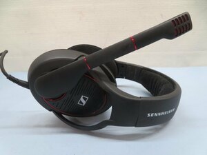 ◆SENNHEISER GAME ONE ゲーミングヘッドセット 開放型 ブラック ヘッドフォン ヘッドホン ゼンハイザー USED 89692◆！！