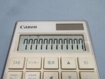 ★Canon KS-120 ワイヤレステンキー電卓 ホワイト 12桁 キャノン レシーバー付き USED 89828★！！_画像2