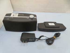 ■PIONEER VMS-S710-K ワイヤレススピーカー ブラック パイオニア 充電スタンド アダプター 充電池付き 動作品 89905■！！