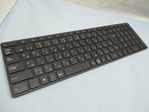 ◆Microsoft Designer Keyboard ワイヤレスキーボード Bluetooth ブルートゥース ブラック PC用品 電池付き 動作品 90233◆！！