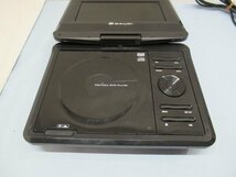 7型★GREEN HOUSE GHV-PDV780 ポータブルDVDプレーヤー ブラック グリーンハウス リモコン/アダプター/ケーブル付き USED 90292★！！_画像6