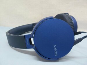 ★SONY MDR-XB550 ステレオヘッドホン ブルー ソニー ヘッドフォン USED 89953★！！
