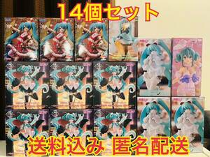 初音ミク フィギュア 14個セット 白うさぎ ラベンダー ぬーどるストッパー flower fairy AMP ＋ ノエル クリスマス 2023 まとめ売り AMP