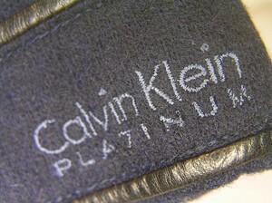  have been cleaned gloves! Calvin Klein Calvin Klein! stretch jersey + original leather ne- Be Navy series men's M-size 4367# mail postage 220 jpy 