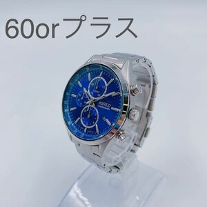 12Ｅ059 SEIKO セイコー WIRED ワイアード 腕時計 CHRONOGRAPH 青文字盤 7T92-0SM0 580188 クォーツ 