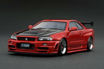 ■イグニッションモデル 1/43 ニッサンスカイラインGT-R (R34) Nismo Z-tune レッド_画像1