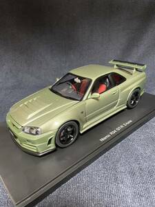 ニスモ R34 GT-R Z-tune （1/18スケール ダイキャスト 77353）　スカイライン NISSAN SKYLINE BNR34 nismo オートアート AUTOart