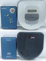 H338-I43-2334 SONY ソニー SHARP シャープ オーディオ機器 5点まとめ CD カセット MDウォークマン 再生・録音機器④_画像2