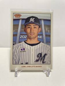 topps 2023 NPB 206 千葉 ロッテ マリーンズ 小島和哉 ZOZOマリン 球場背景 バリエーション レギュラー 直筆サインなし カード BBM EPOCH 