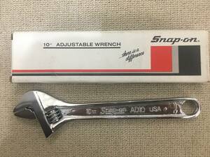 未使用品　Snap-on 旧ロゴ　モンキー　アジャスタブルレンチ　AD10　10インチ 254mm