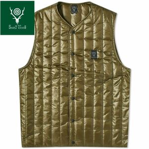 SOUTH2 WEST8 QUILTED NYLON RIPSTOP VEST XL