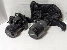 ★USED　Canon EOS Kiss Digital X デジタル一眼レフカメラ EF 28-90mm 1:4-5.6 Ⅲ/ EF 75-300mm 1:4-5.6 Ⅲ レンズ 動作確認済_画像1