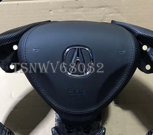 * free shipping *ACURA TSX CU1 CU2 CW1 CW2 Accord black . stitch entering leather steering gear air bag cover 