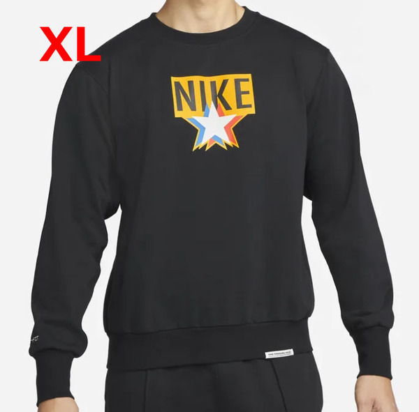 【新品】XL NIKE スタンダードイシューバスケットボールクルースウェットシャツDH2850-010ナイキブラック