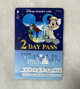 15-4. ディズニー　Disney リゾートライン　フリーきっぷ　　2Day Pass ツーデイパス　ミッキー