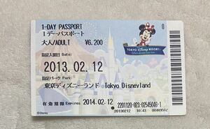 15-62. ディズニー　Disney 使用済み　パスポート　チケット　ミニー