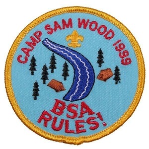 BF140 CAMP SAM WOOD 1999 ボーイスカウト BSA ワッペン パッチ ロゴ エンブレム USA アメリカ 米国 輸入雑貨