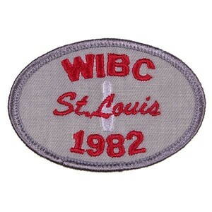 JA19 80s WIBC St. Louis 1982 ボウリング ワッペン パッチ ロゴ エンブレム アメリカ 米国 USA 輸入雑貨
