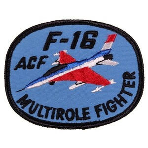 UA49 F-16 ACF MULTIROLE FIGHTER ファイティング・ファルコン 戦闘機 ミリタリー ワッペン パッチ エンブレム アメリカ 米国 USA 輸入雑貨