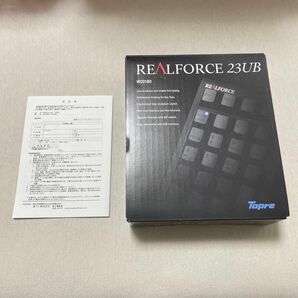 ※外箱・説明書のみ　※本体なし　Realforce23UB WC01B0 （黒）テンキー