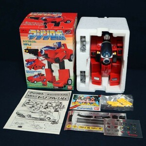 当時物 未使用 1986年 BANDAI バンダイ MACHINEROBO SERIES 葦プロ マシンロボ シリーズ クロノスの大逆襲 トリプルジム MRJ 昭和 レトロ