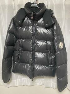 モンクレール ダウンジャケット MONCLER ヒマラヤ ブラック 黒 ロゴ デカロゴ フード サイズ4 XL 比較的綺麗