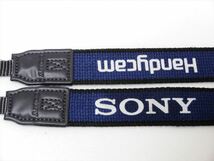 SONY 純正 ストラップ Handycam 幅3.5cm　青(ブルー) 黒(ブラック) 灰色(グレー) ソニー ハンディカム用 送料140円　641_画像2