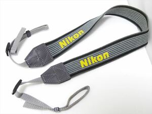 Nikon 純正 ストラップ ニコン 黄色(イエロー) 灰色(グレー) 送料140円　675