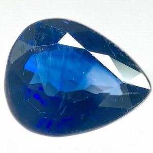 ［天然サファイア 0.975ct］J 約6.66×5.63mmソーティング付 ルース 裸石 宝石 ジュエリー corundum コランダム sapphire jewelry