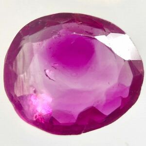 1ctUP!!［天然ピンクサファイア1.112ct］J 約6.4×5.8mmソーティング付 ルース 裸石 宝石 ジュエリー corundum コランダム sapphire 